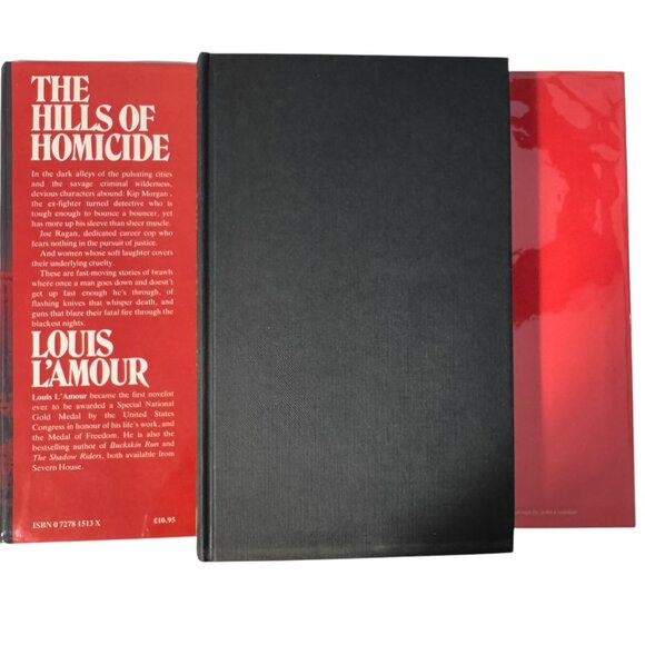 Louis L'Amour The Hills Of Homicide 1st British Edition HC 1987 Severn House Pub - Picture 8 of 15